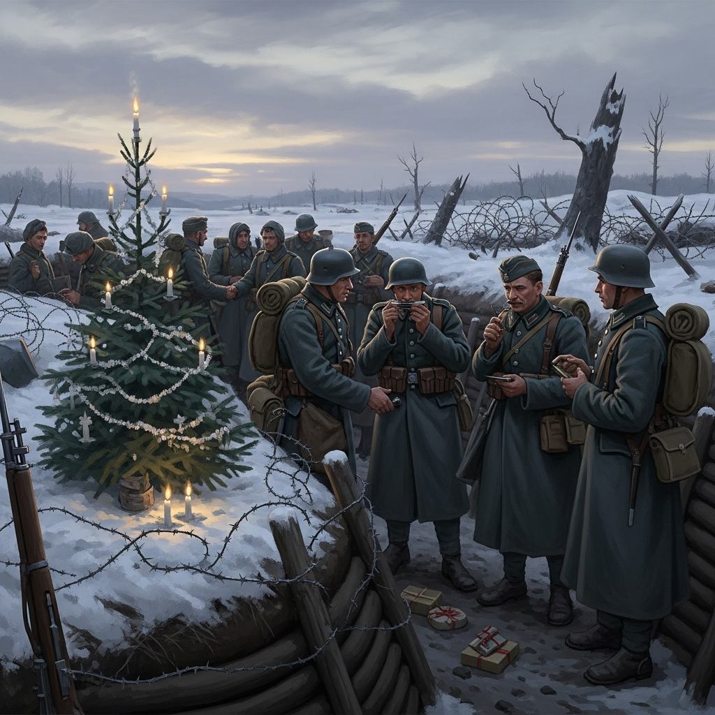 🎄 Christmas Truce 1914: การสงบศึกในวันคริสต์มาสกลางสมรภูมิ WW1